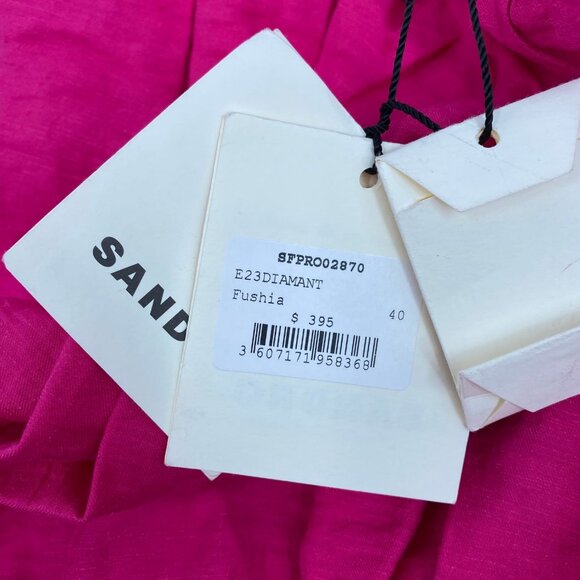 Sandro Pink Ruched Mini Dress | Women’s Size L - Picture 6 of 9